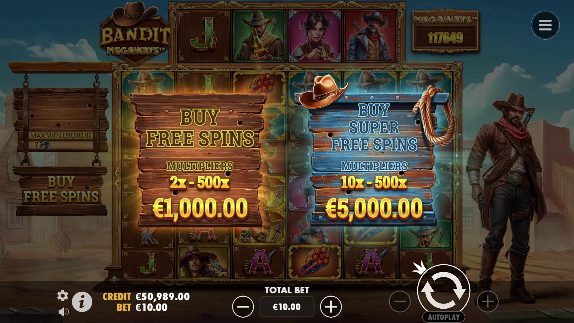 Bandit Megaways™ - screenshot with slot description 5